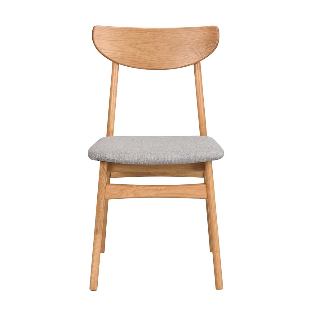 Eiche Holzstühle mit Polstersitz - One (2er Set)