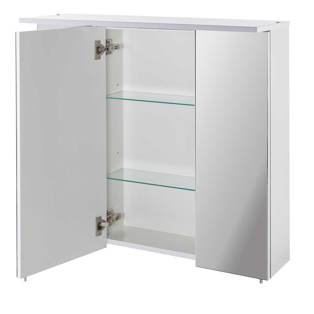 Weißer Spiegelschrank für das Bad - Yuliva