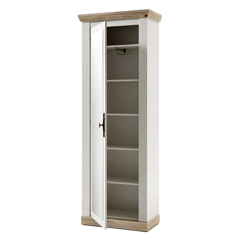 73x201x38 Dielenschrank mit Spiegeltür - Nedita