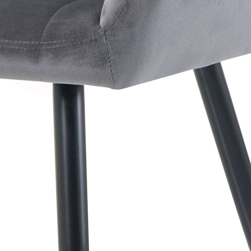 Esszimmer Tischsessel in Grau - Laxela (2er Set)