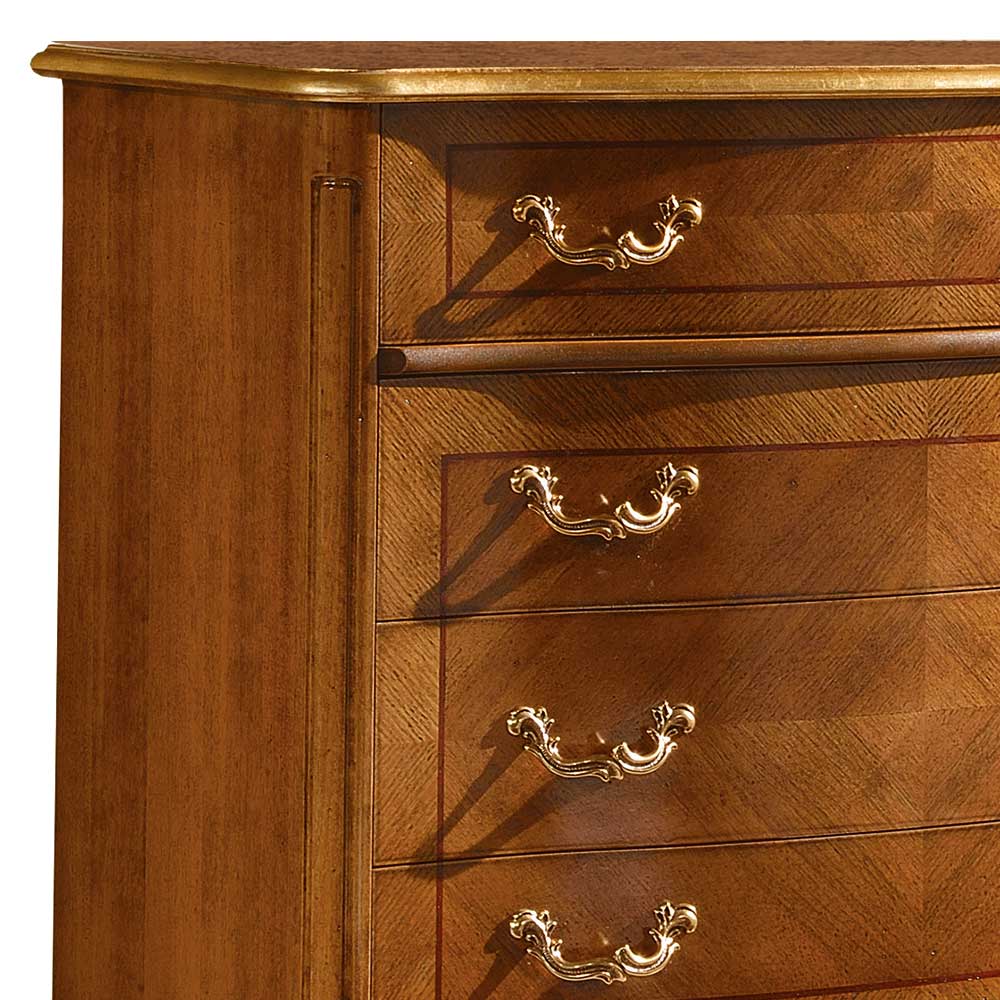 101x100x46 Schubladen-Kommode in Nussbaum - Aciara