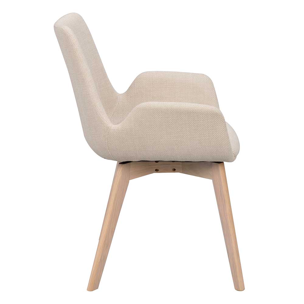 Skandi Esszimmerstühle in Beige - Garcia (2er Set)