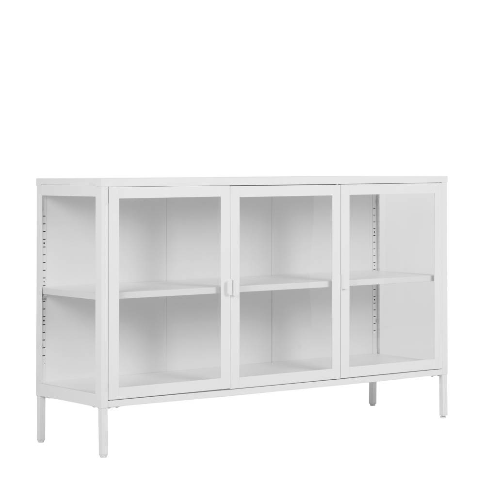 Sideboard-Vitrine in Weiß - Sancrez