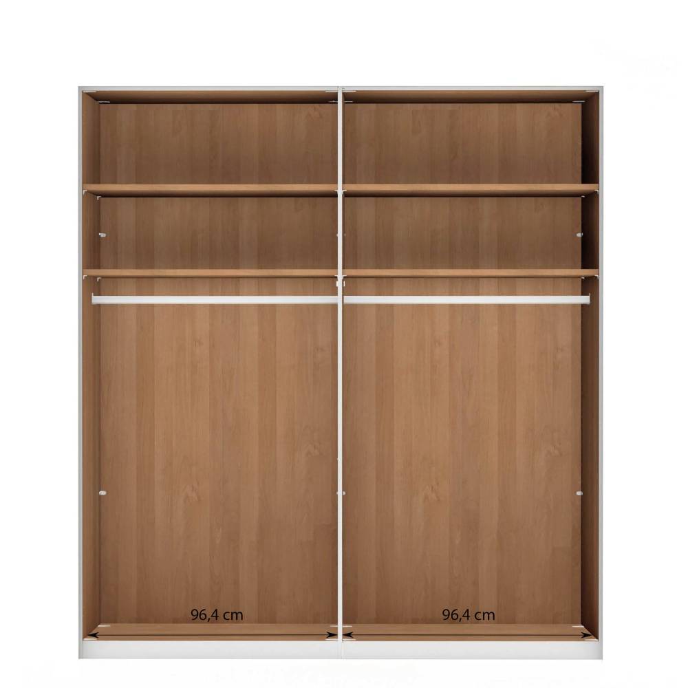 4-türiger Kleiderschrank 236 cm hoch - Angelina