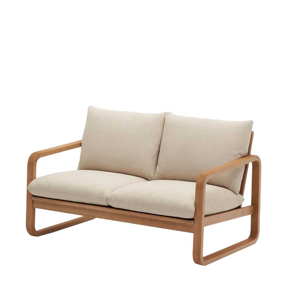 Lounge Sofa Zweisitzer aus Eukalyptusholz - Sharay