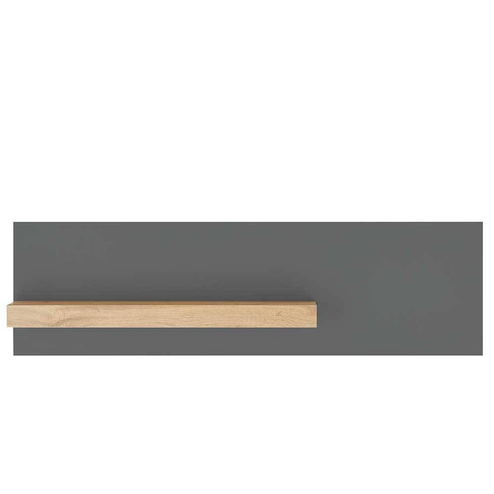 Wandboard in Anthrazit & Wildeiche Dekor - Ahilav