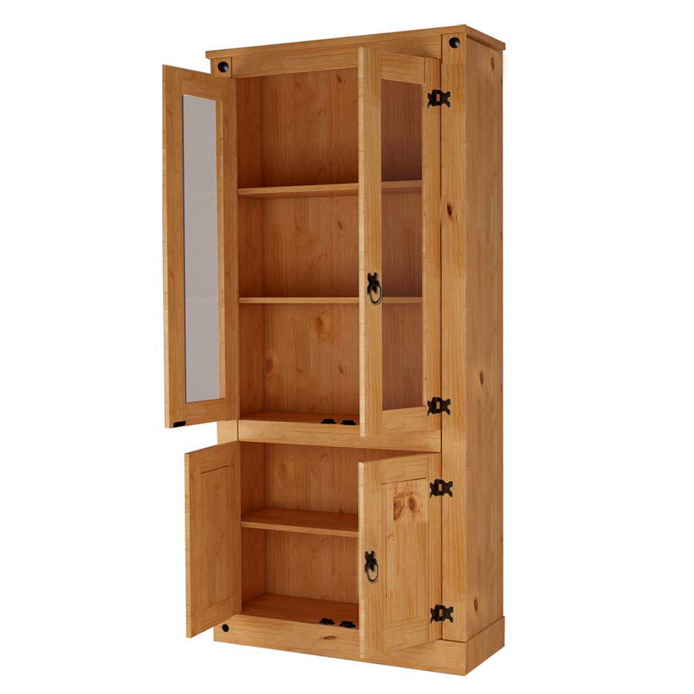 Vitrinenschrank im Mexikanischen Landhaus Look - Chrysa