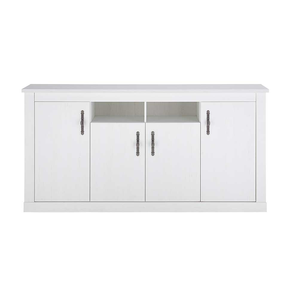 Esszimmerschrank Set in weißer Holzoptik Pinie - Liancos (dreiteilig)