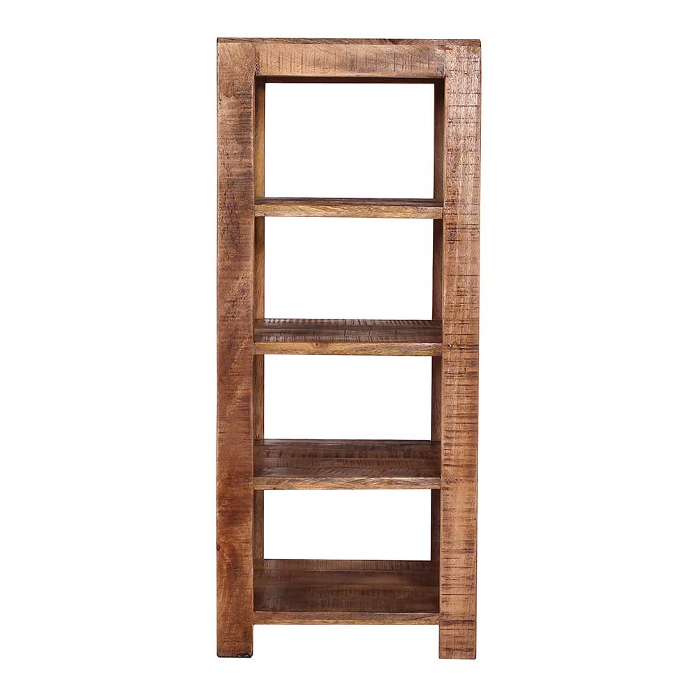 4 Fächer Regal aus Mangobaum Massivholz - Camelo