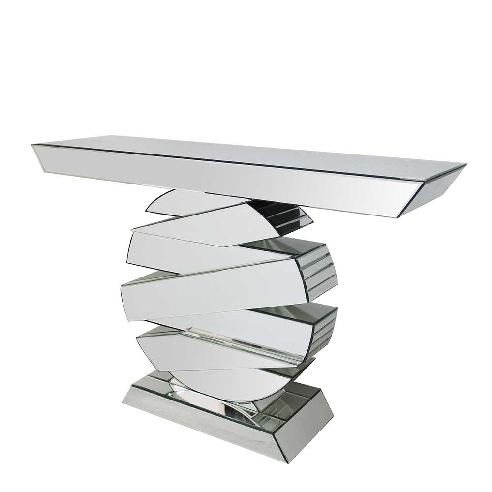 119x80x35 Design Konsoltisch in Spiegel Optik - Maroco