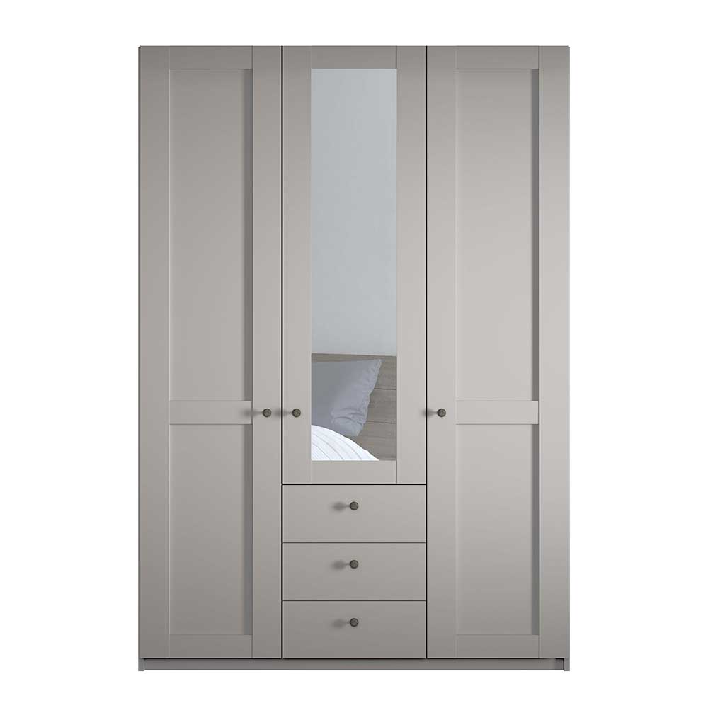 Hellgrauer Kombi-Kleiderschrank 3-türig - Ridonna