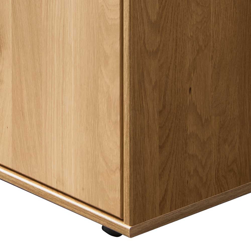 80x86x43 Holzkommode mit Türen aus Eiche - Emdsiva