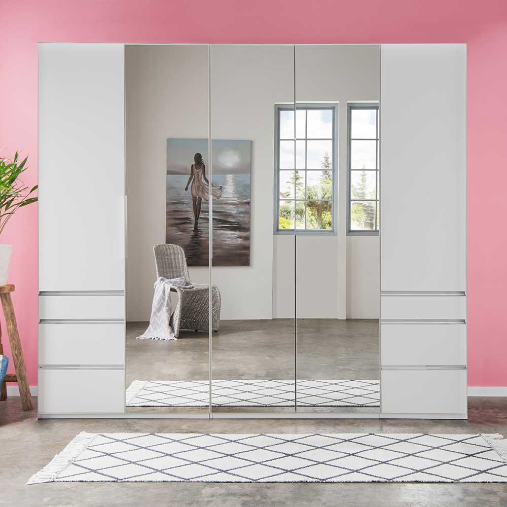 Schlafzimmerkleiderschrank mit Dreh- und Falttüren - Dastrata