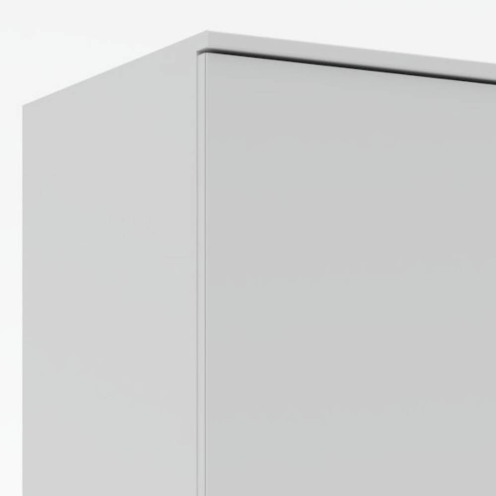 65cm breiter Garderobenschrank in Weiß - Romina