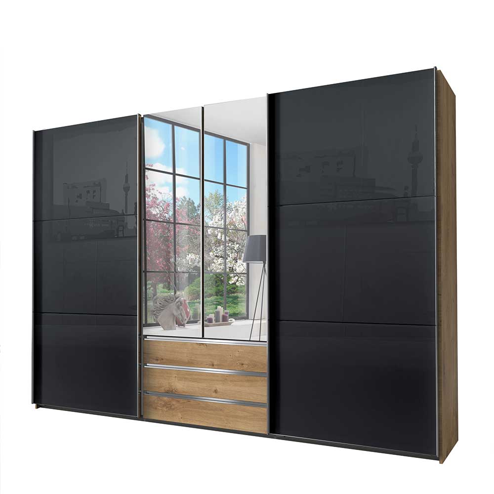 Eleganter Schlafzimmerschrank mit drei Schubladen - Hectos