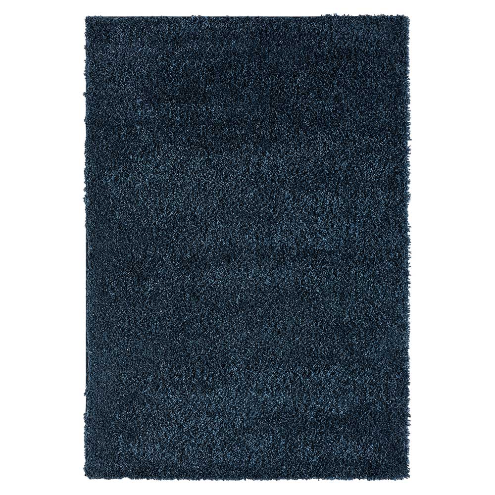 Teppich mit Hochflor in Dunkelblau - Pipev