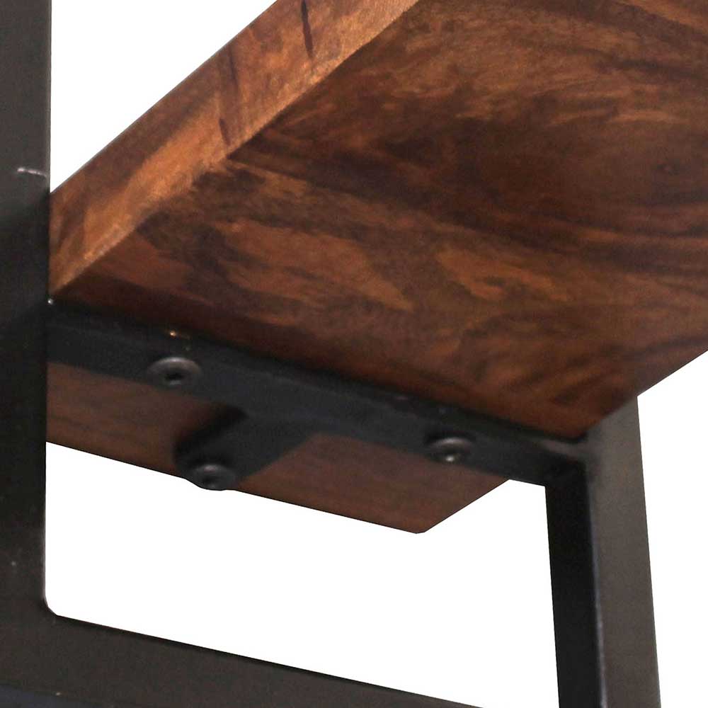 20x35x25 Wandregal aus Massivholz & Metall - Mendoza II