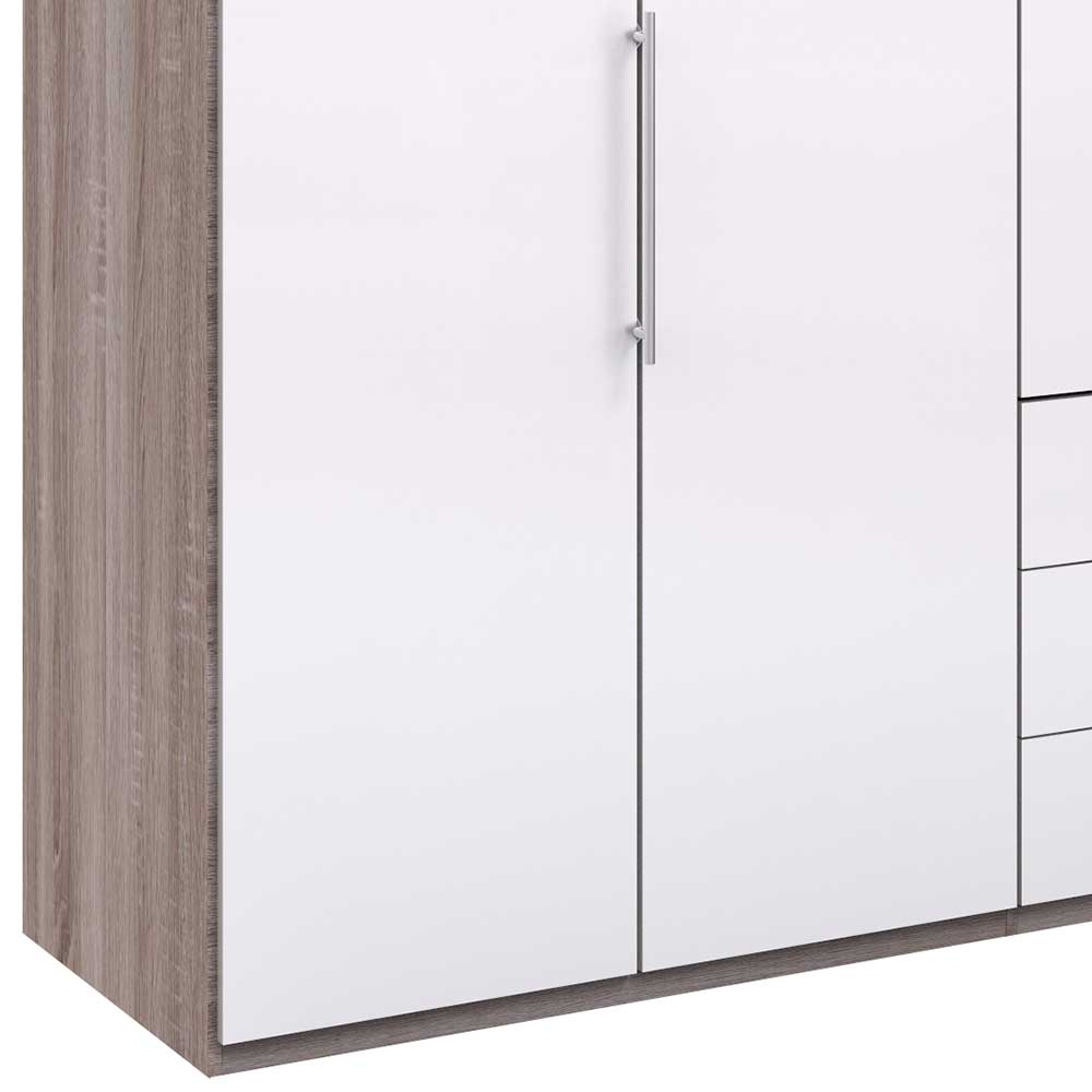 Kombi Schlafzimmerschrank mit drei Schubladen - Empresian