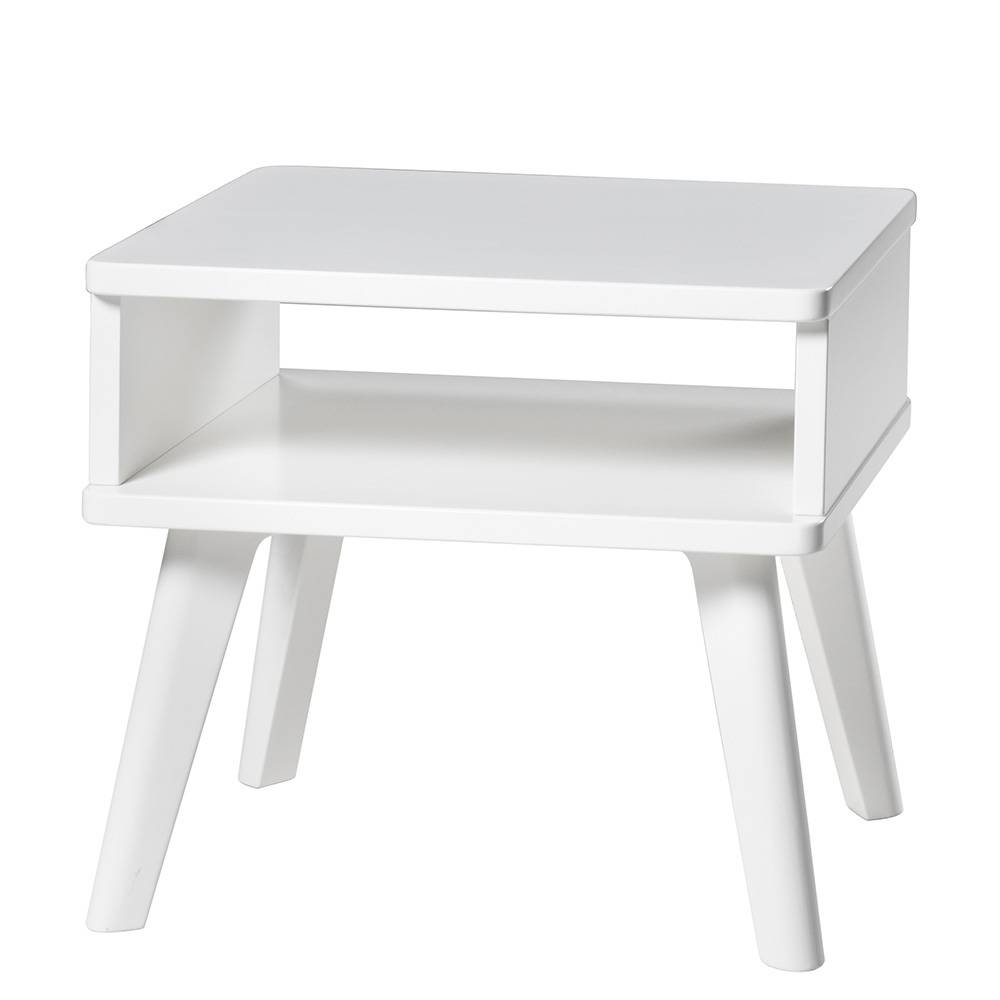 Weiß lackiertes Bett aus MDF Holzwerkstoff - Ekimar