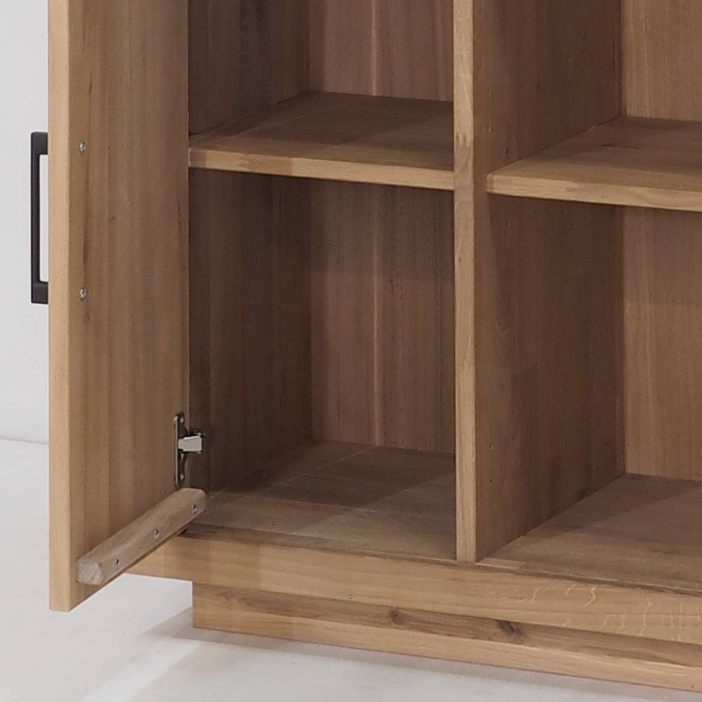 Schrankvitrine aus Eiche Massivholz - Buzia