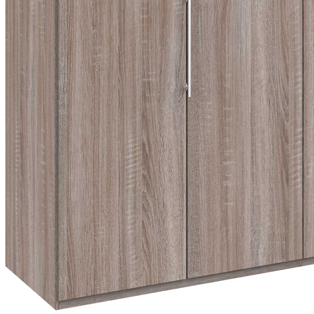 Falttürenschrank foliert in Holzoptik - Crenba