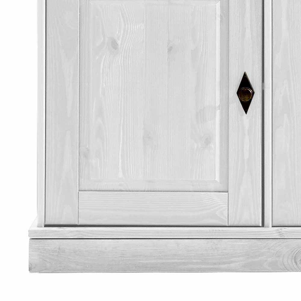 Buffetschrank Satumare in Weiß Kiefer teilmassiv