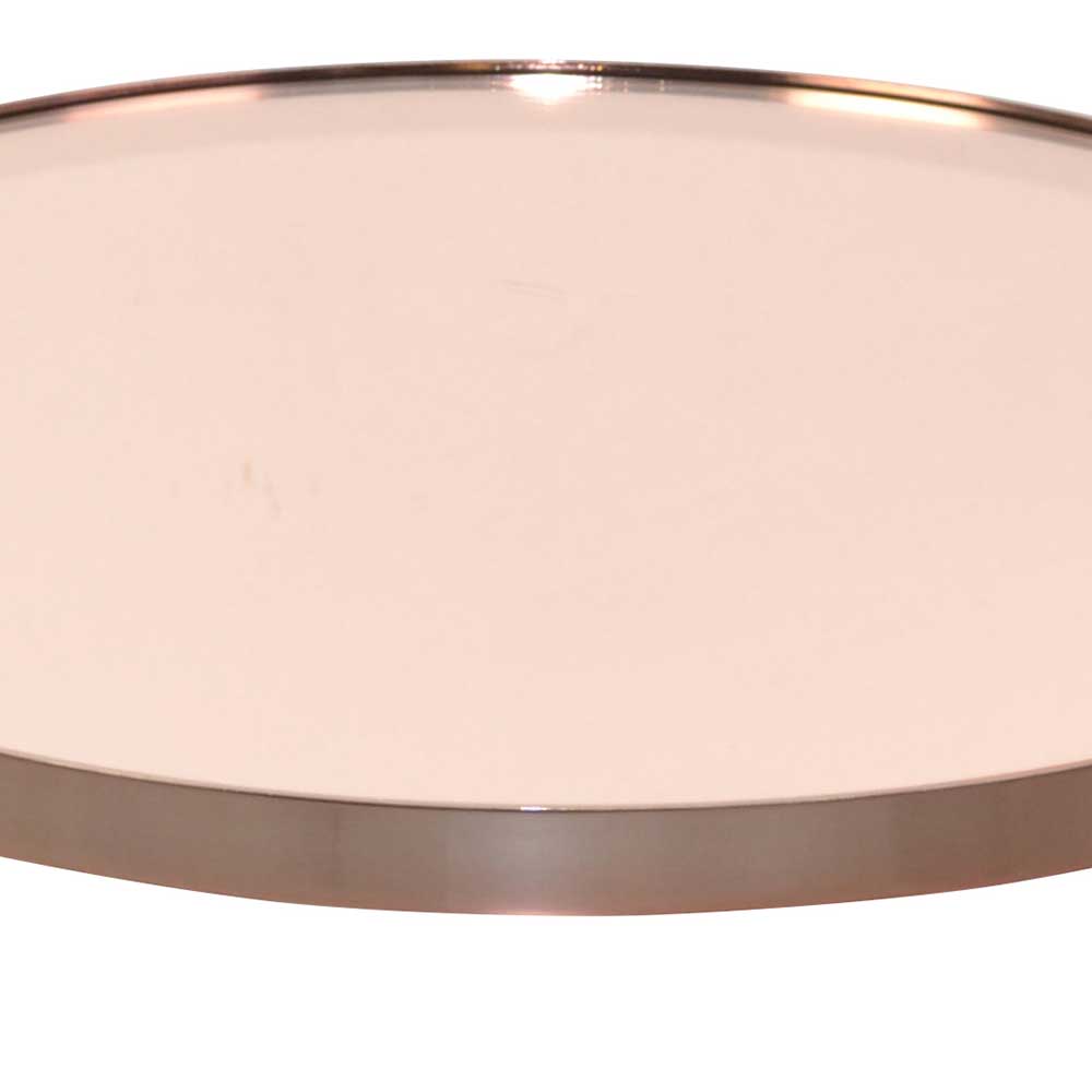 Runder Wohnzimmertisch in Rosegold - Linall