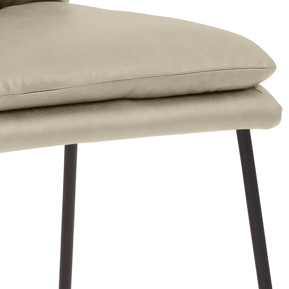 Design Barstuhl in Taupe & Schwarz - Jason