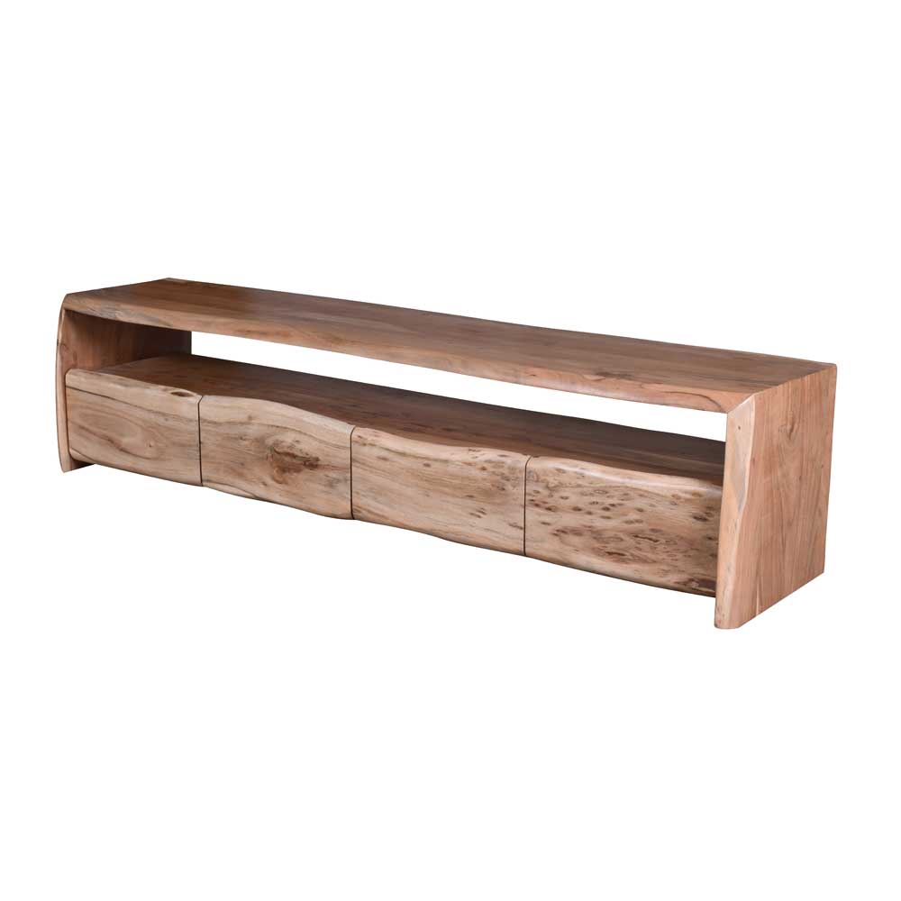 Rustikales Lowboard mit Naturkante - Necrus