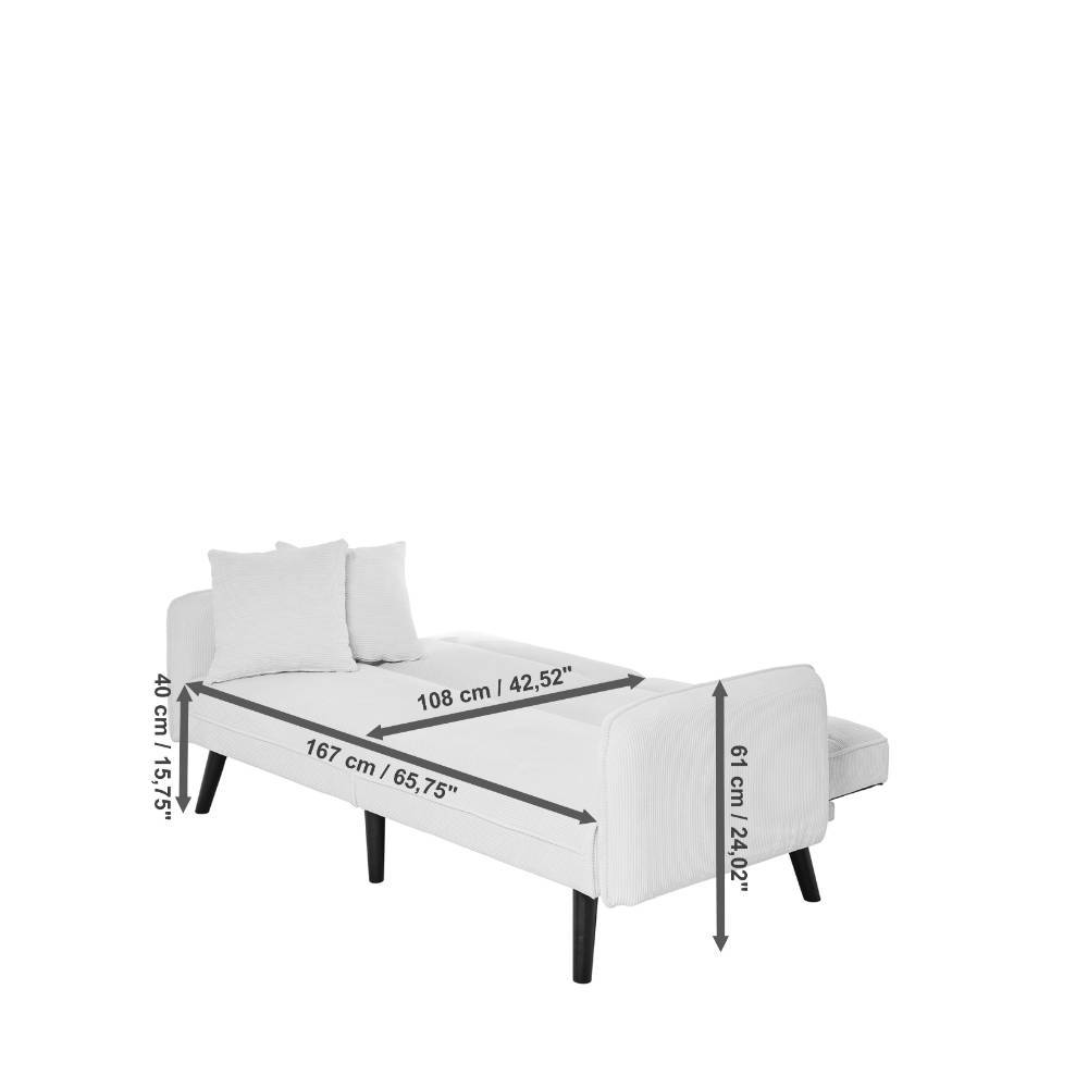 Schlafsofa in Champagner - Elzias