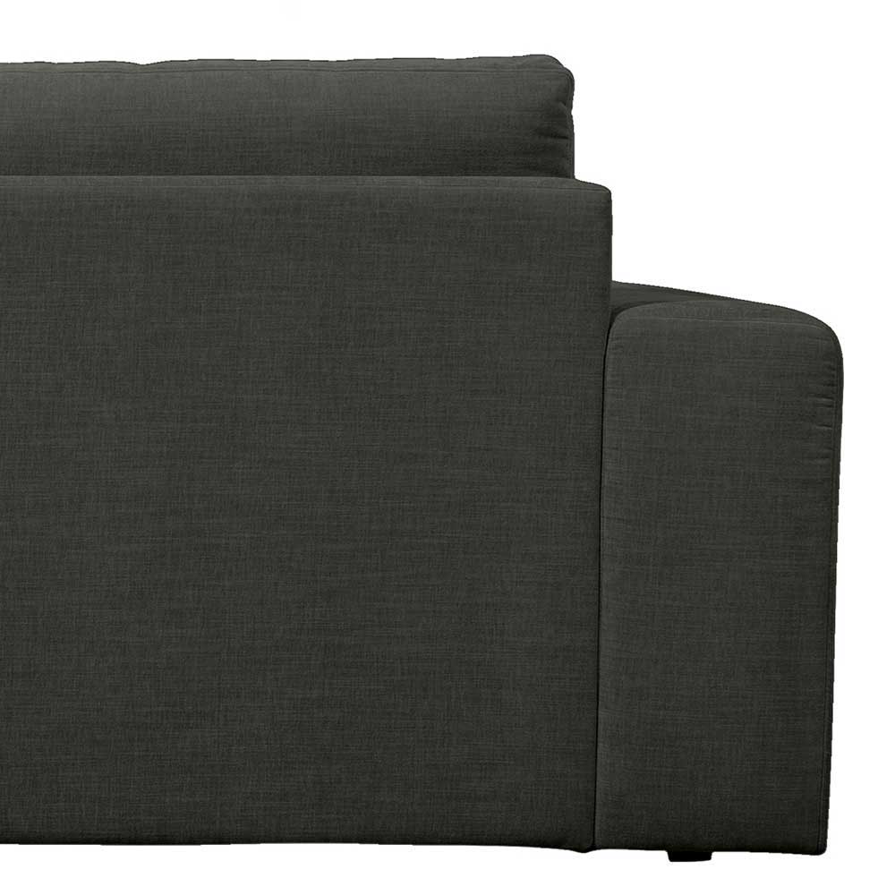 Webstoffcouch in Anthrazit - Jilatov