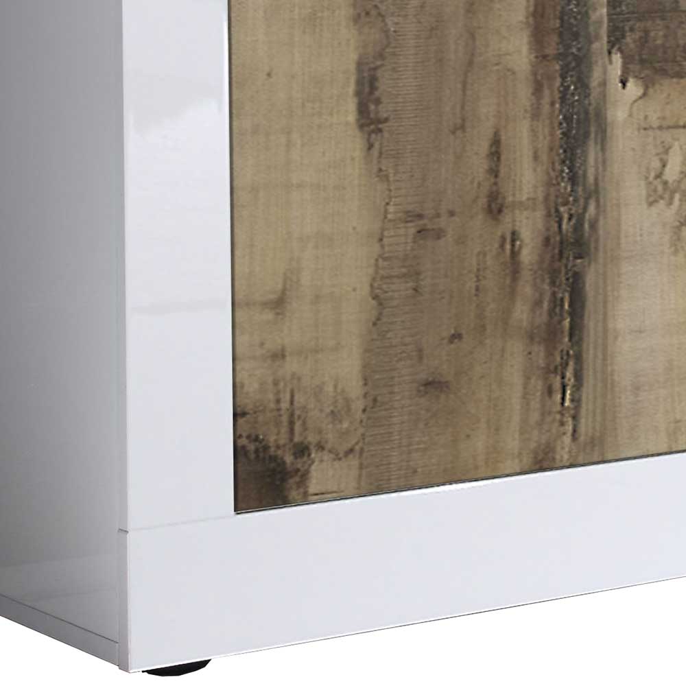 TV Schrank in Holz verwittert - Olvenion