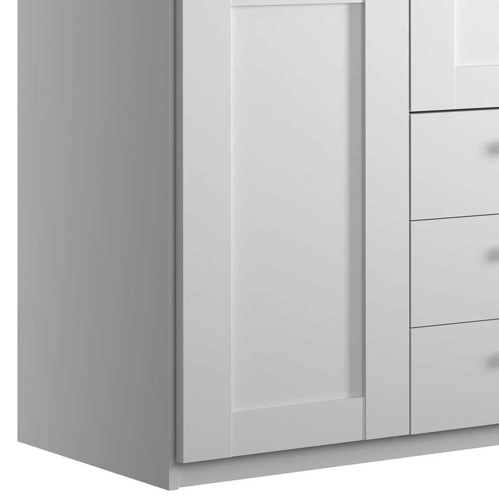 Kleiderschrank 3-türig mit 3 Schubladen - Flinn