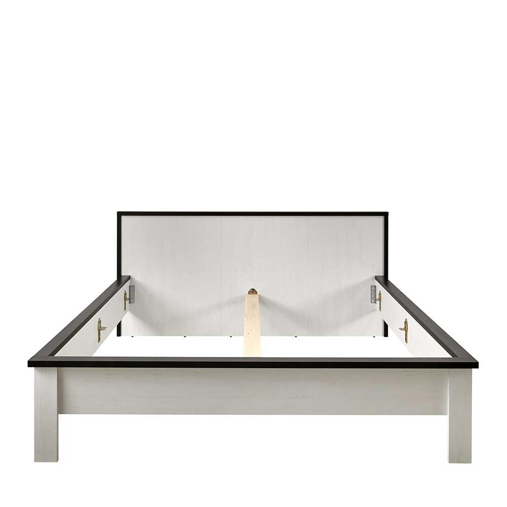 140x200 Modern Country Bett & Schrank - Tramos (vierteilig)