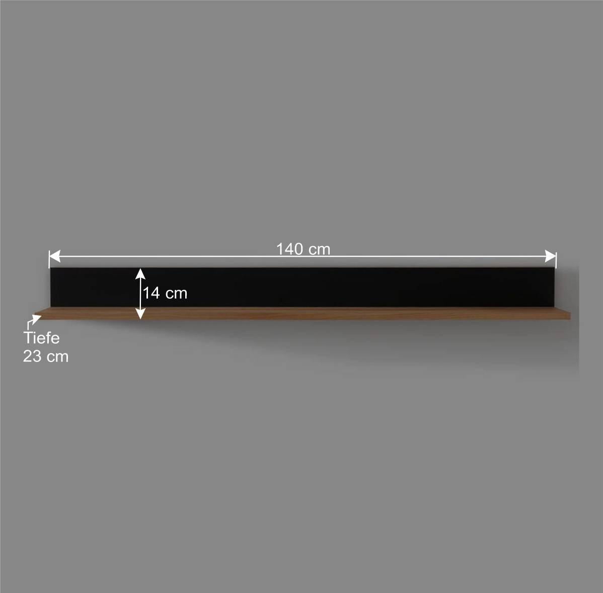 Design Wandboard aus Wildeiche und Glas - Kantino