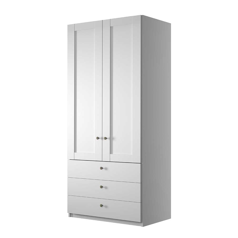 100cm Kleiderschrank mit 2 Türen & 3 Schubladen - Flinn