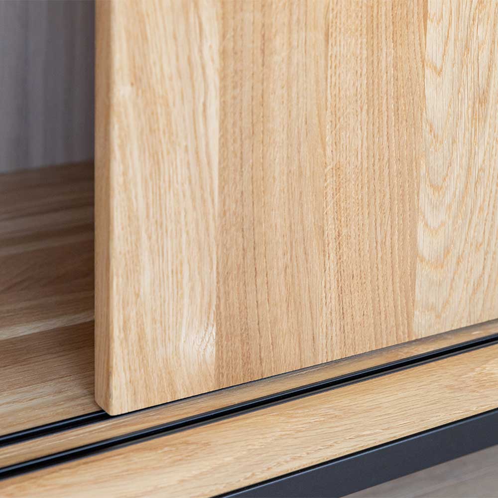 Schiebetüren Highboard mit Flaschenfächern - Fabiella