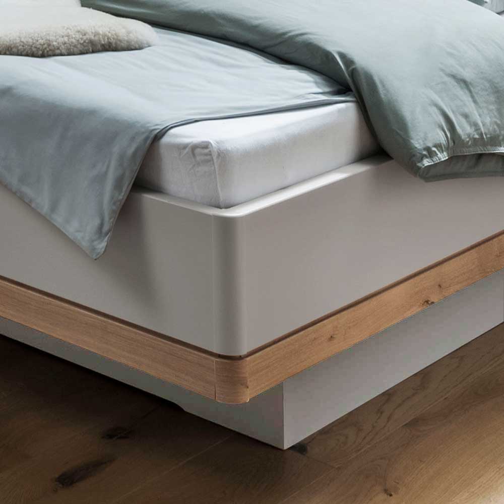 Kunstleder Design Bett mit Licht am Kopfteil - Crascanu