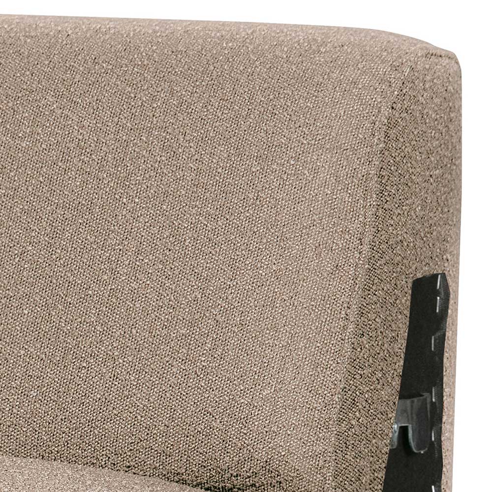 Einsitzer Sofa-Modul in Beige Boucle - Arnia