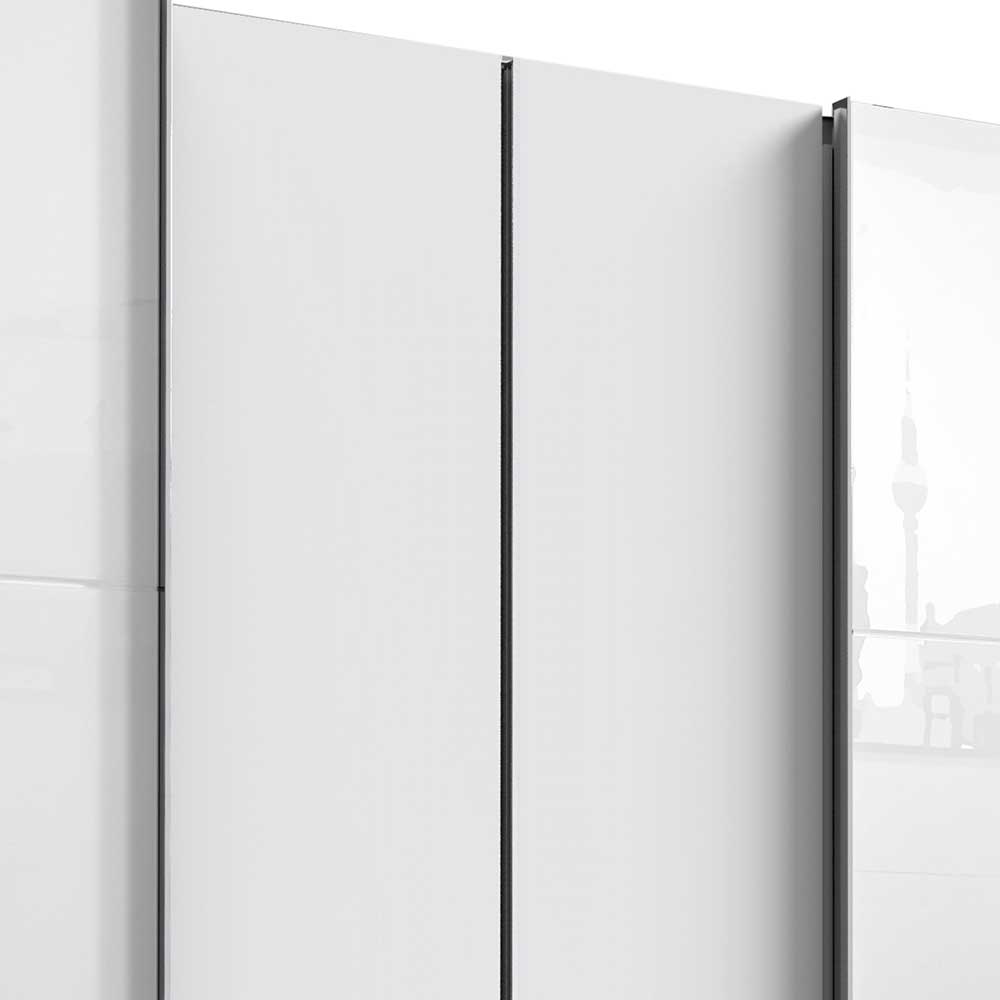 3m breiter Kleiderschrank mit Dreh- & Schiebetüren - Gastruna