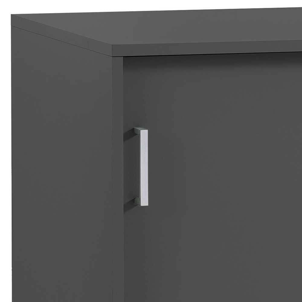 Schiebetüren-Officeschrank in Anthrazit - Brasova