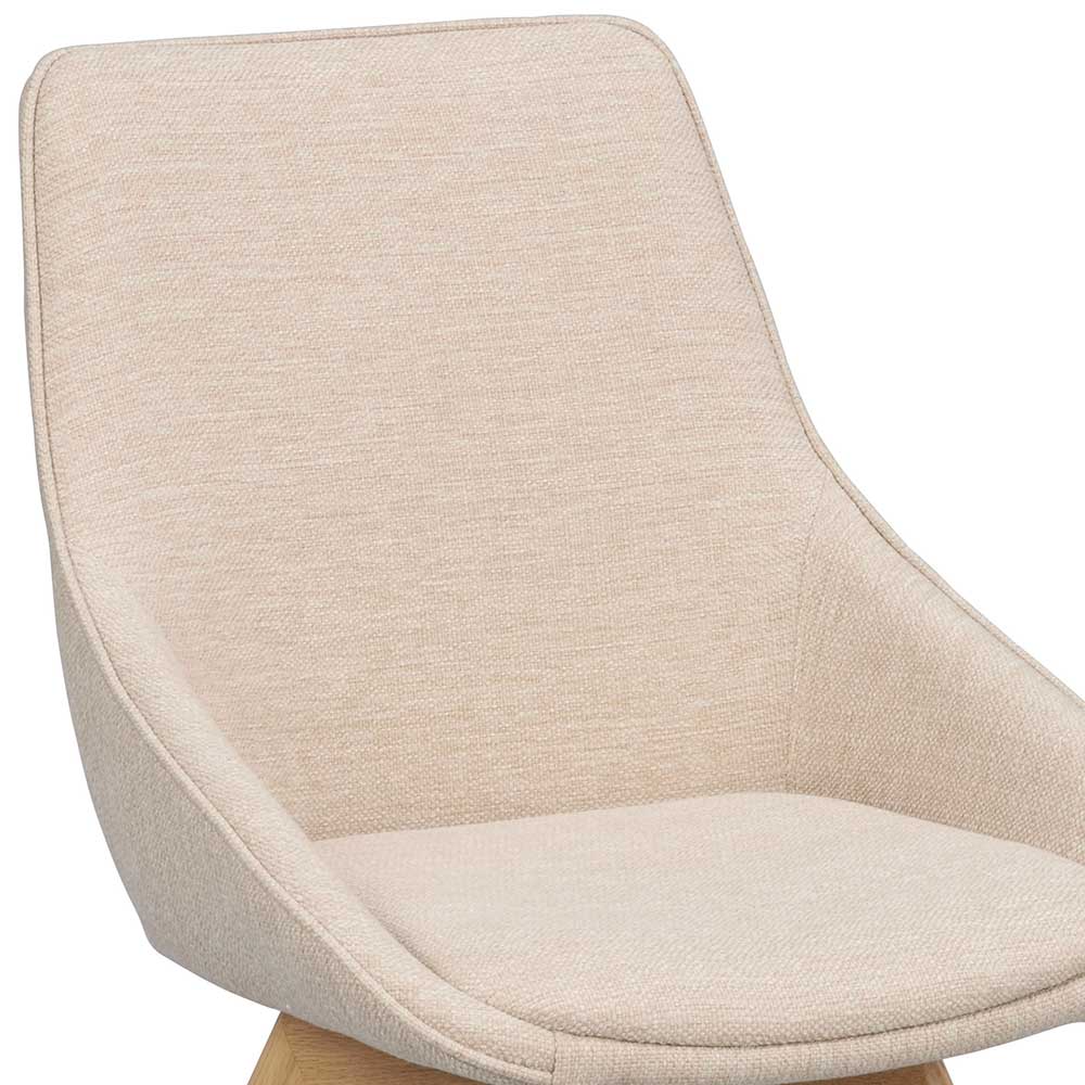 Esstisch Drehstuhl in Creme - Tokatos (2er Set)