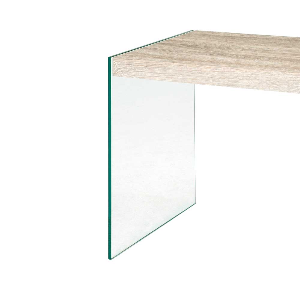 Sofa Beistelltisch Emzanua aus Glas