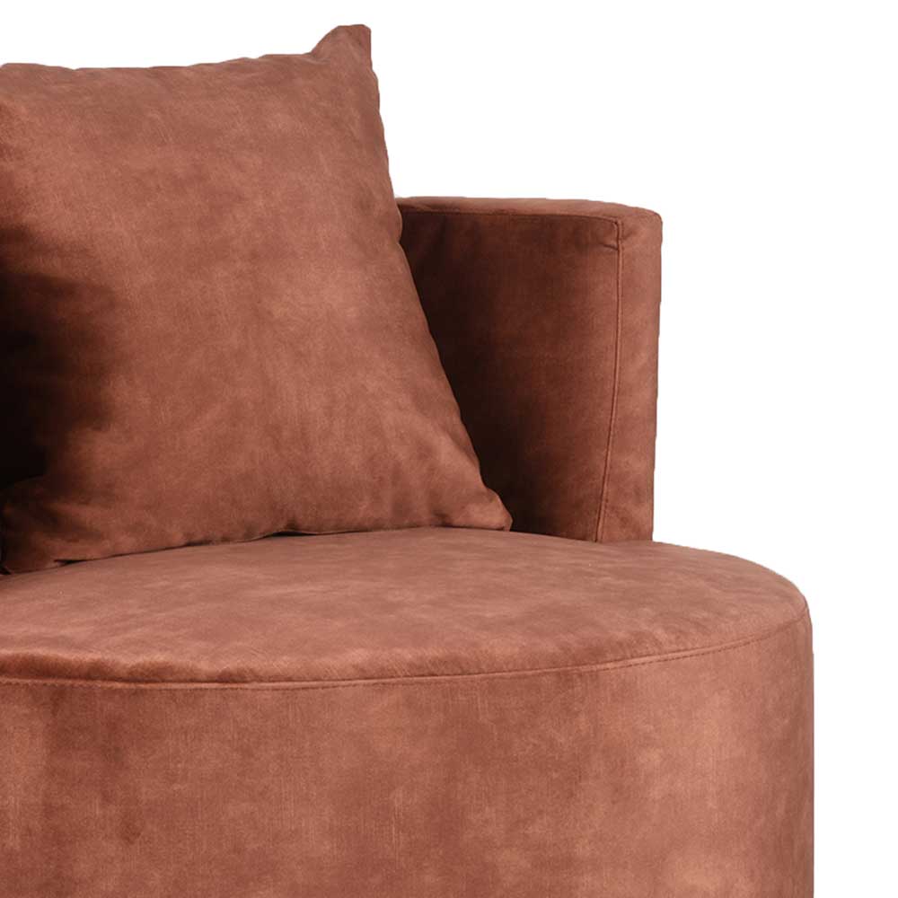 Lounge Sessel in Rost Braun - Plane