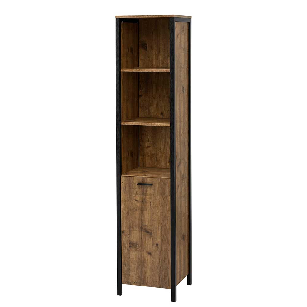 Badezimmer Hochschrank in verwitterter Holzoptik - Cosima