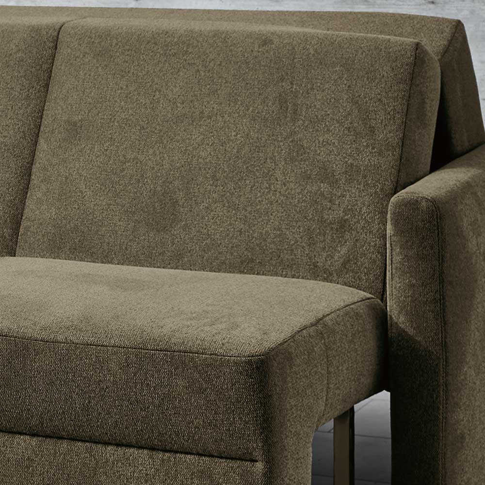 Hochwertiges Schlafsofa in Dunkelgrau Stoff - Floriva