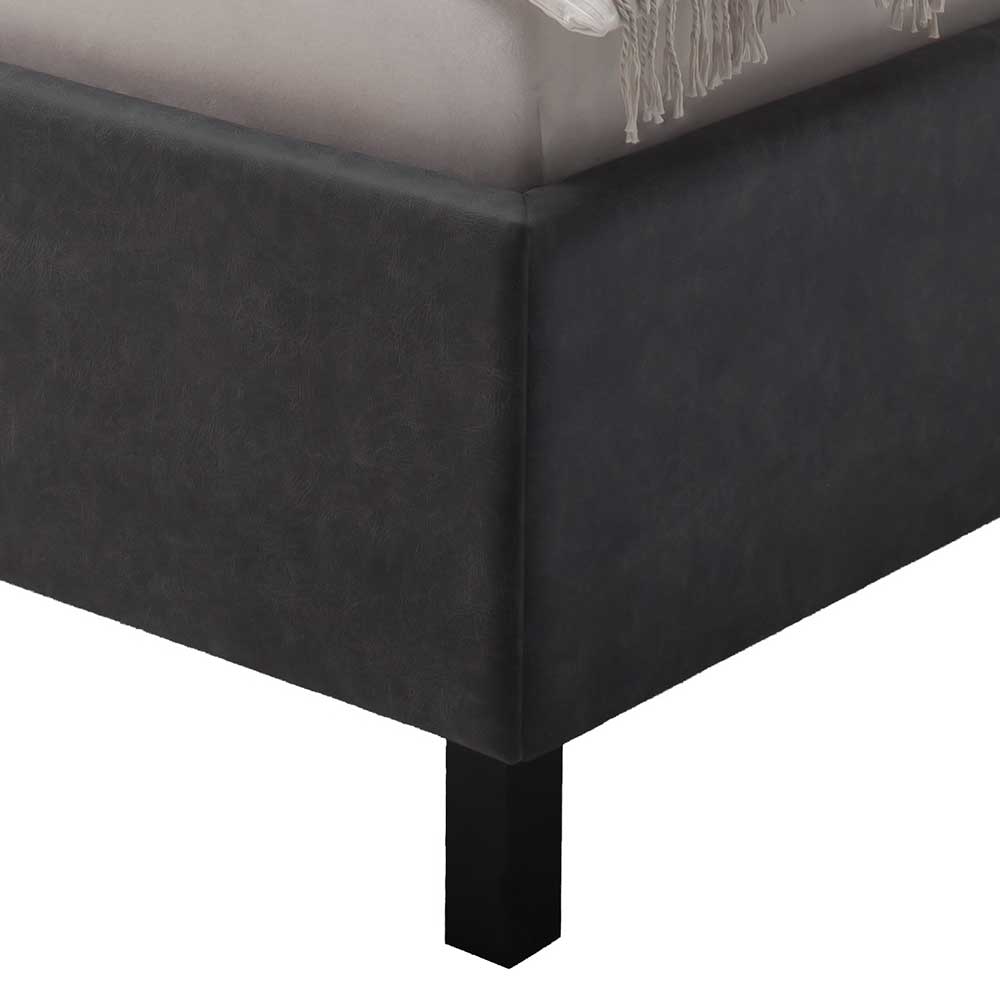 Microfaser Doppelbett mit Bettkasten - Canossa