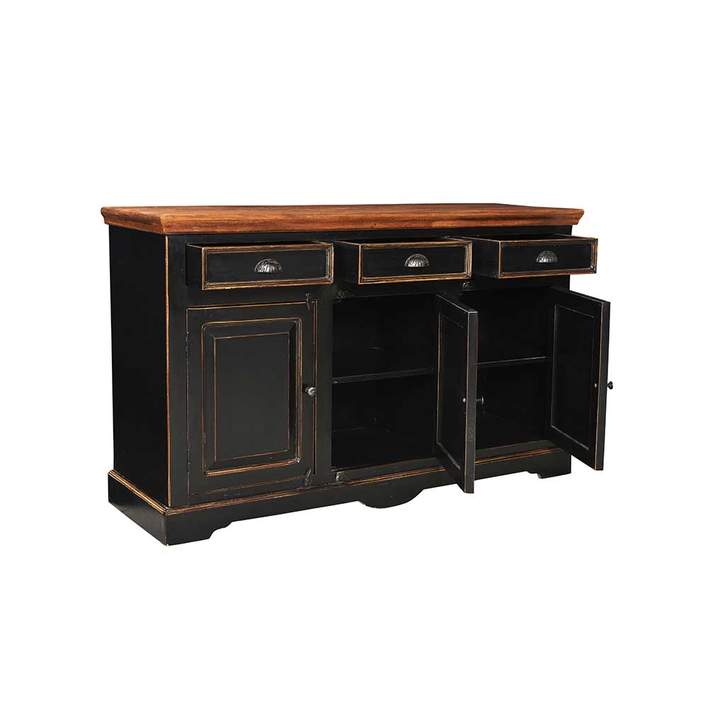 Wohnzimmer Sideboard Sentiments in Schwarz