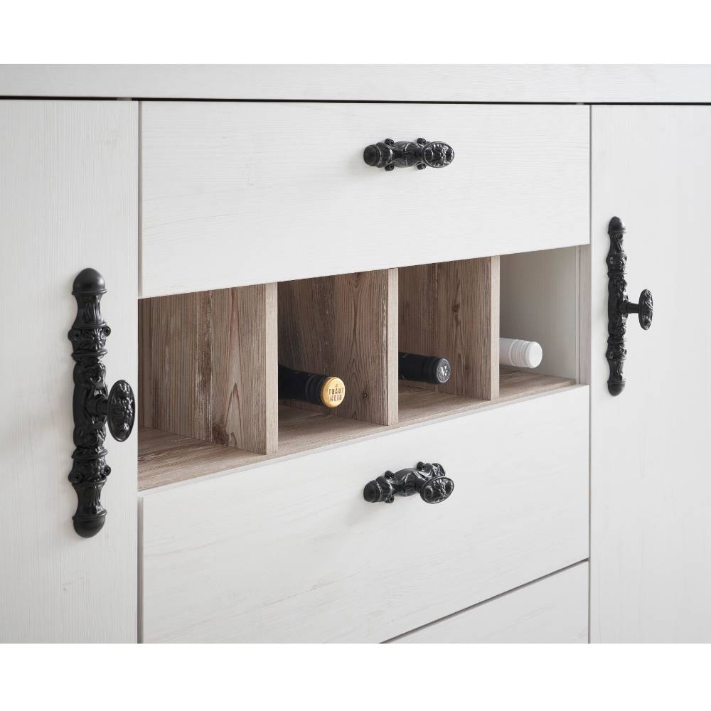 Landhaus Küchenzeile Set - Nedita (vierteilig)