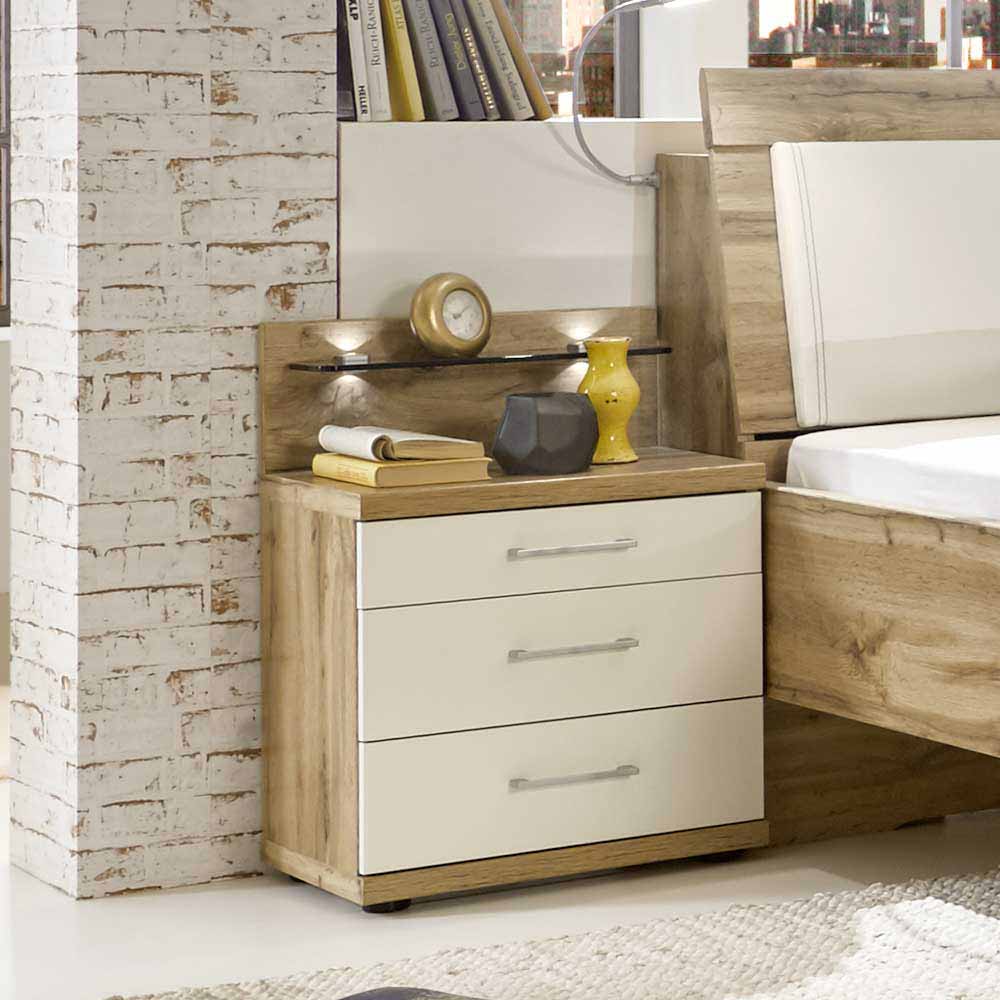 Schlafzimmermöbel Neriman mit Stauraumbett (vierteilig)